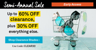 60% Off Clearance, 30% Everything Else | Sunglass Warehouse | Promo code CLEAR30
